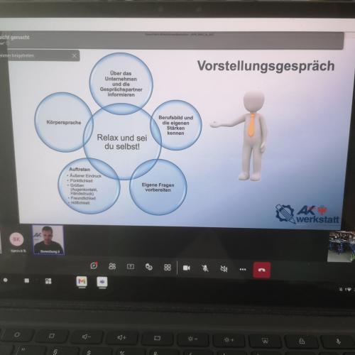 Bewerbungstraining AMS/BIZ übers Internet