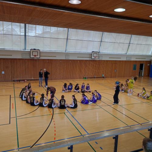 Siegerehrung Basketball Mädchen, Landesmeisterschaft 2023